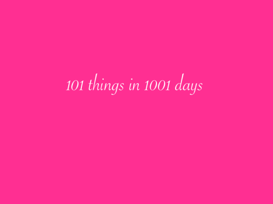 101 things in 1001 days